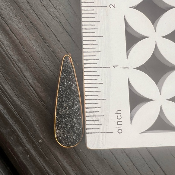 Charles Albert Jewelry - Charles Albert Black Druzy Teardrop Pendant